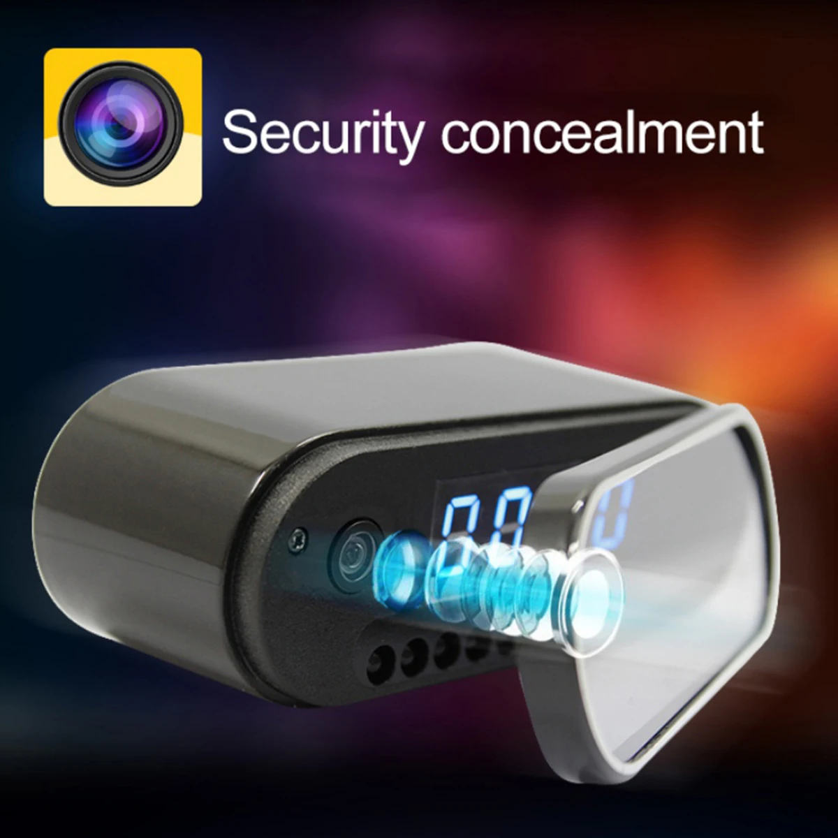 Alarm Clock Wifi Camera Secret P2P Surveillance Camcorder Night Vision Remote view ip Cam Video recorder Suport Hidden tf card |