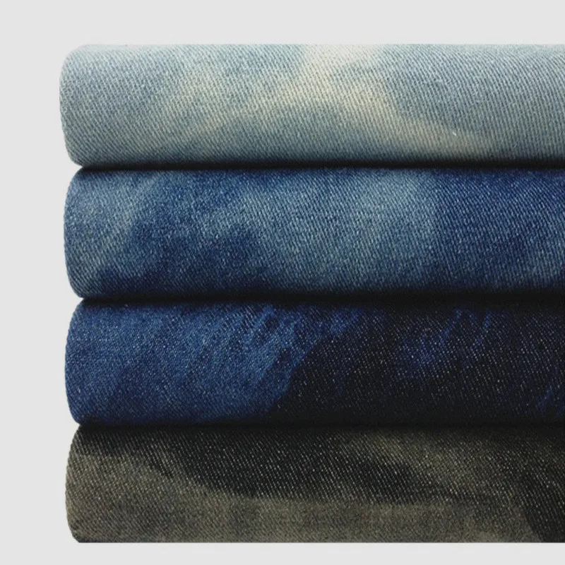 Джинсовая ткань с принтом тай-дай на метр | AliExpress