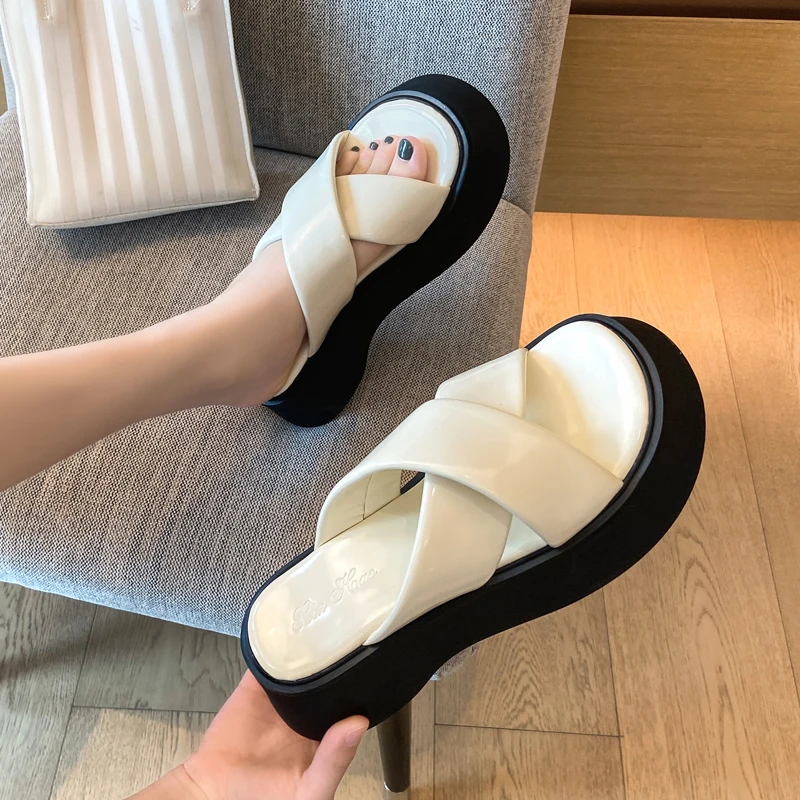

Women Slippers Summer 2022 Tie Peep Toe Fashion Slides Beach Outdoor Ladies Shoes Zapatos De Mujer Zapatos De Mujer