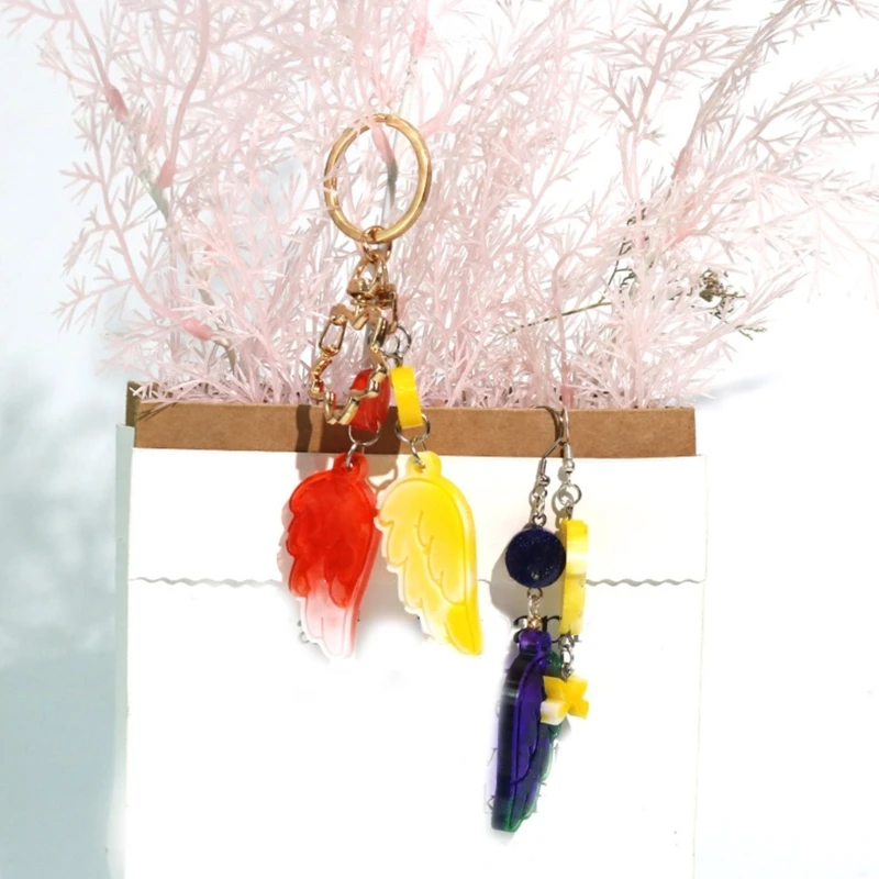 652F серьги-крылья силиконовые формы из смолы ювелирные изделия брелок для