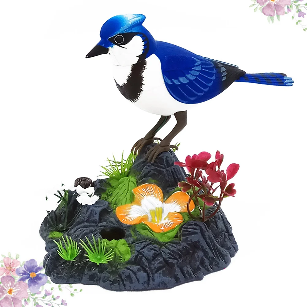 

Imitation Bird Toy Singing Cage Ornament Electric Sounding Voice Decor