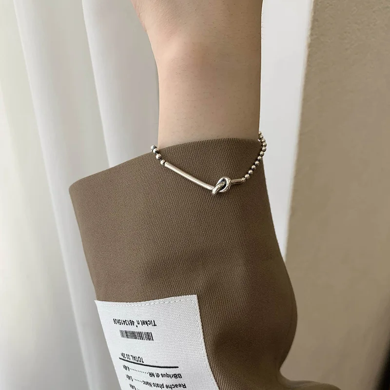 

Женский узловой браслет из серебра 925 пробы в стиле ретро