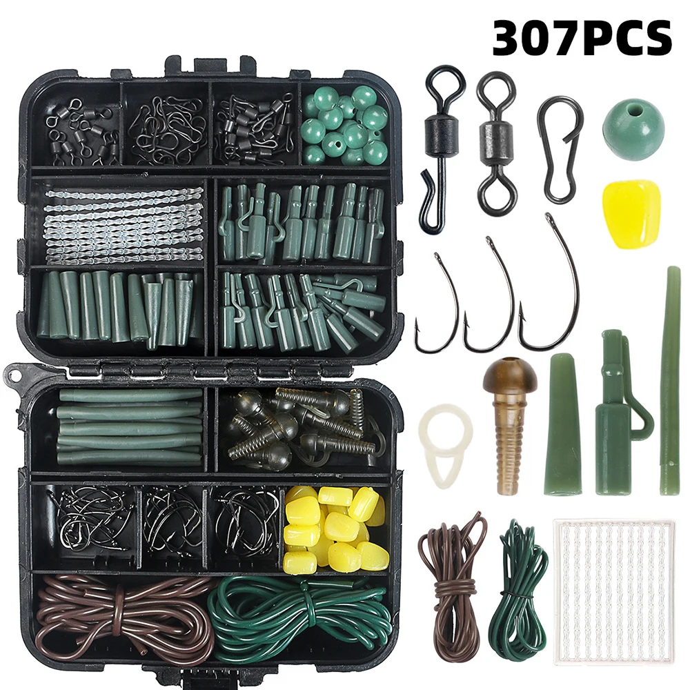 

307pcs Fishing Accessories Kit Poratable Multiple Types Equipment for Various Freshwater and Marine Fishes