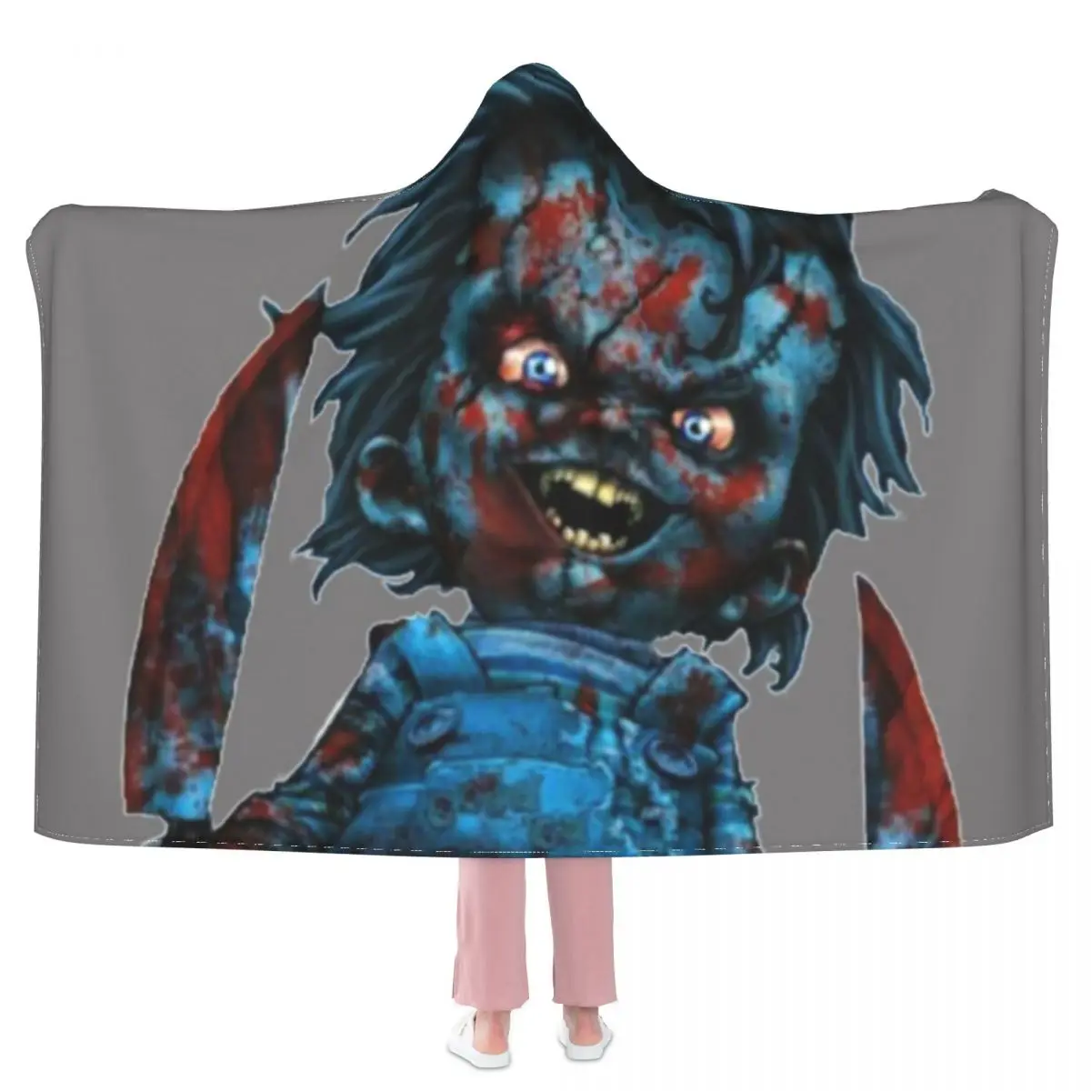 

Chucky Tv Series Blanket Tv Series Super Soft Cheap Hoodie Bedspread Aesthetic Fleece Winter Blanket