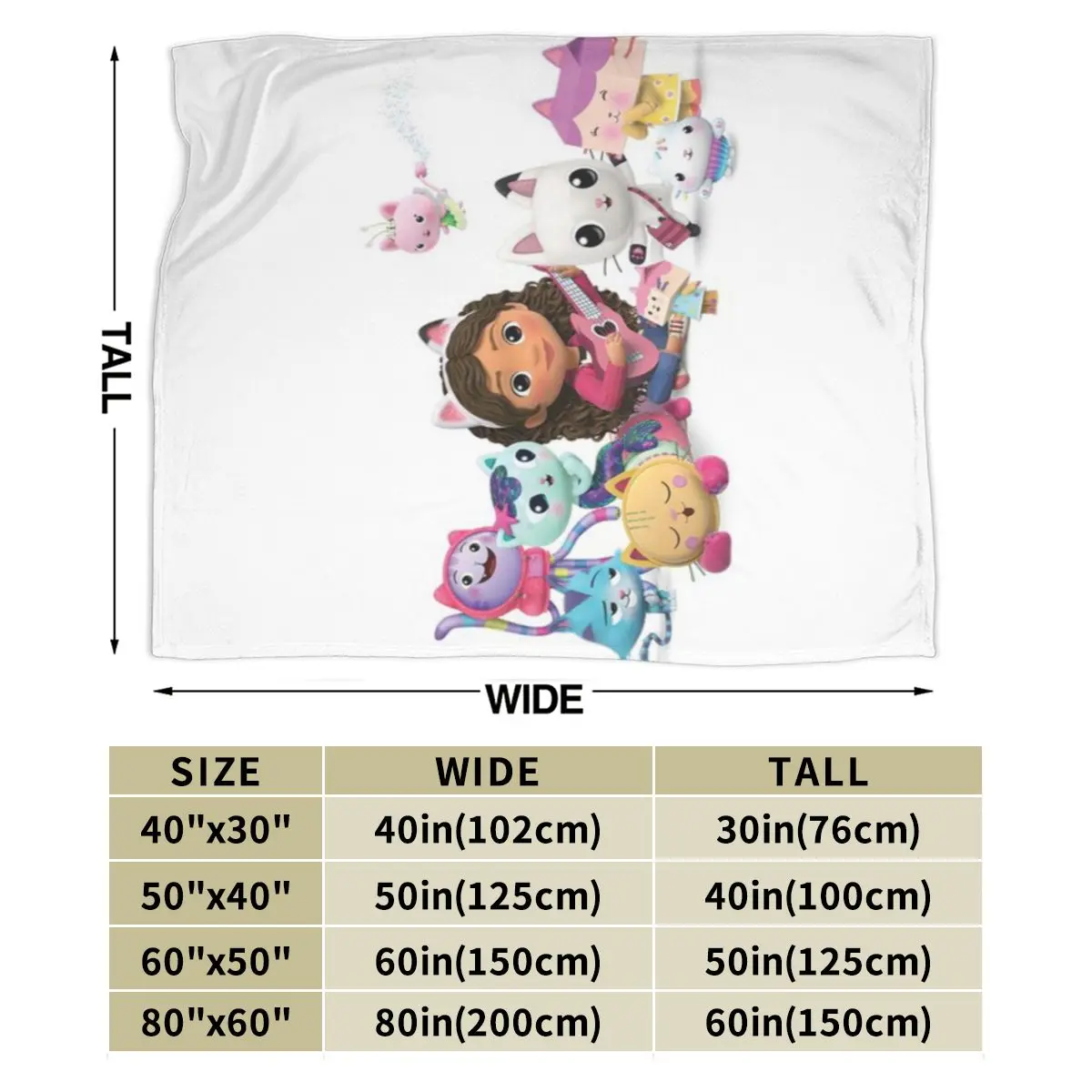 Кукольный домик Gabby S. Ультрамягкое одеяло из микрофлиса.