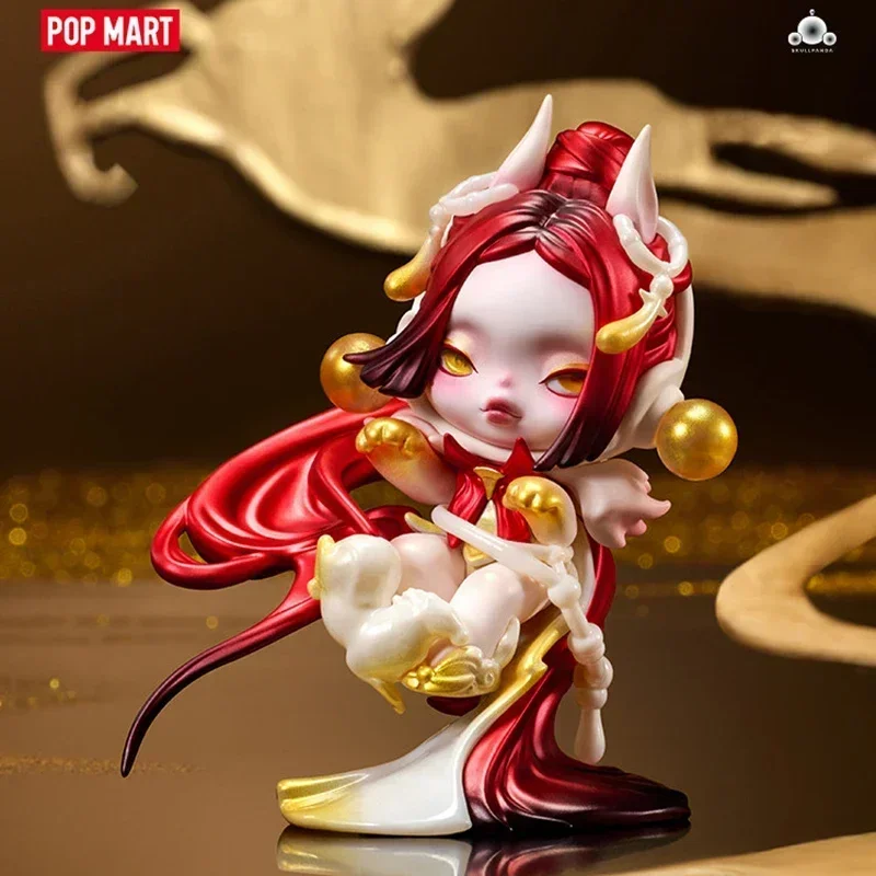 Фото POP MART SKULLPANDA Ji: Коллекционная фигурка-сюрприз в закрытой упаковке, декоративная статуэтка для дома №1