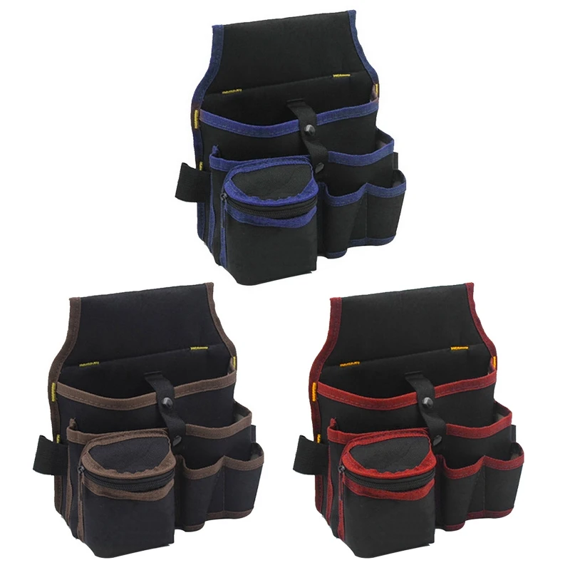 

Tool Storage Bag Multi-pockets Multifunctional Pouch Belt Organizer Container for Hardware Electrician Toolkit Drill