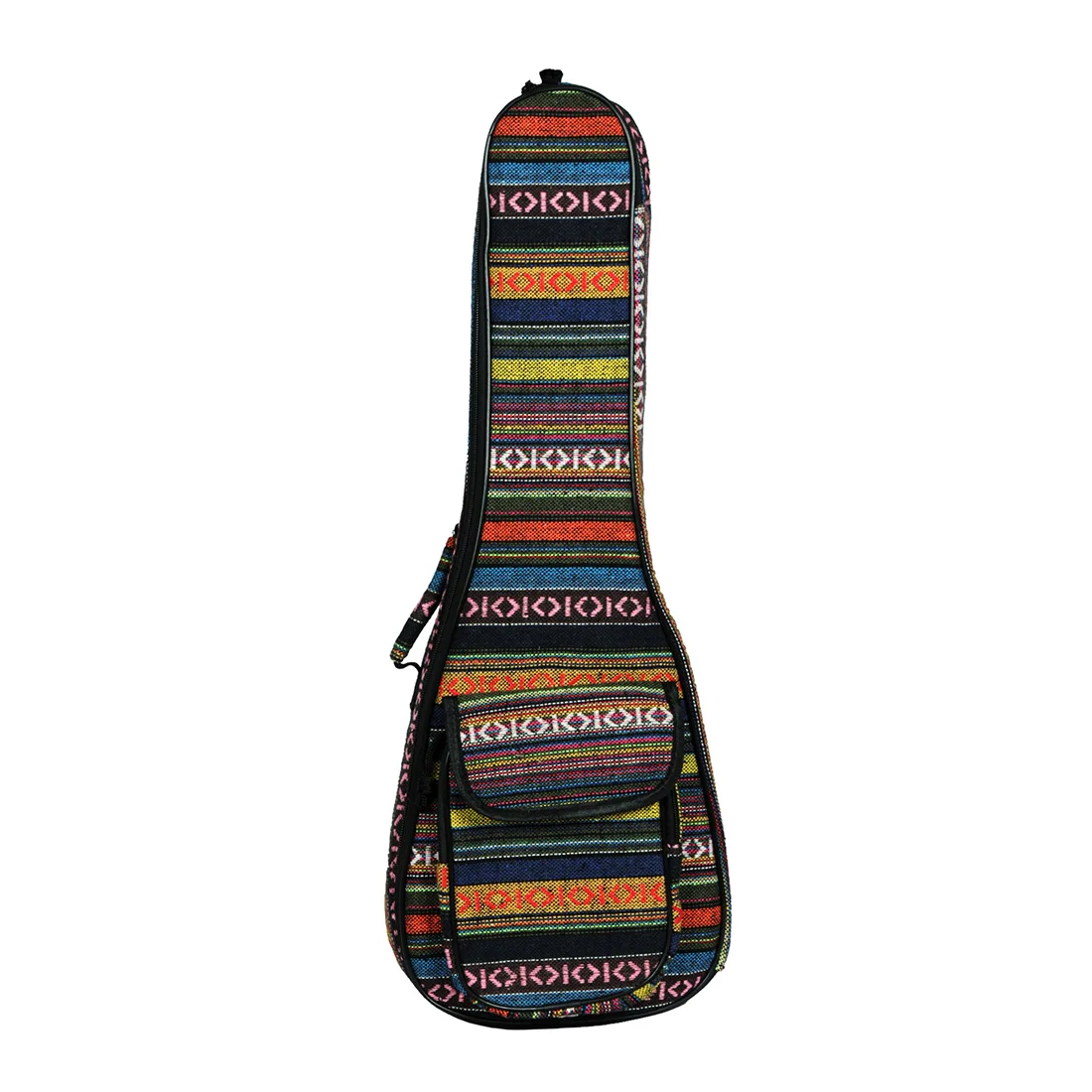 23 Inches Ukulele Bag Colorful Vertical Stripe Bag Thicken Cotton Cloth Little Guitar Strap Handbag Stringed Instrument Fittings enlarge