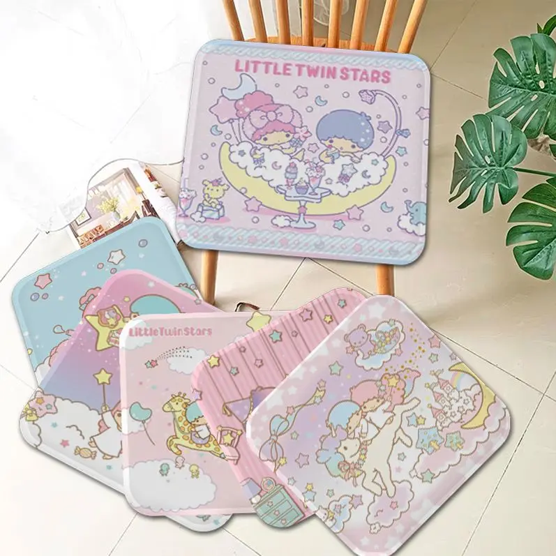 

MINISO Little Twin Stars Art Seat Cushion Office Dining Stool Pad Sponge Sofa Mat Non-Slip Cushions Home Decor