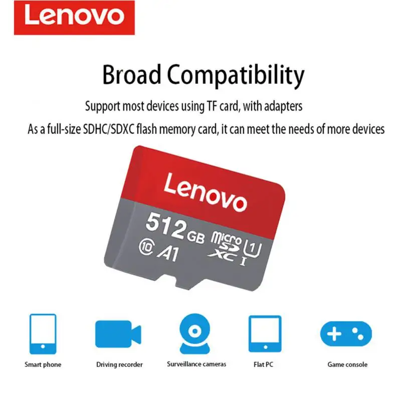 Micro SD карта памяти Lenovo класс 10 16 ГБ 32 64 128 256 512 ТБ |