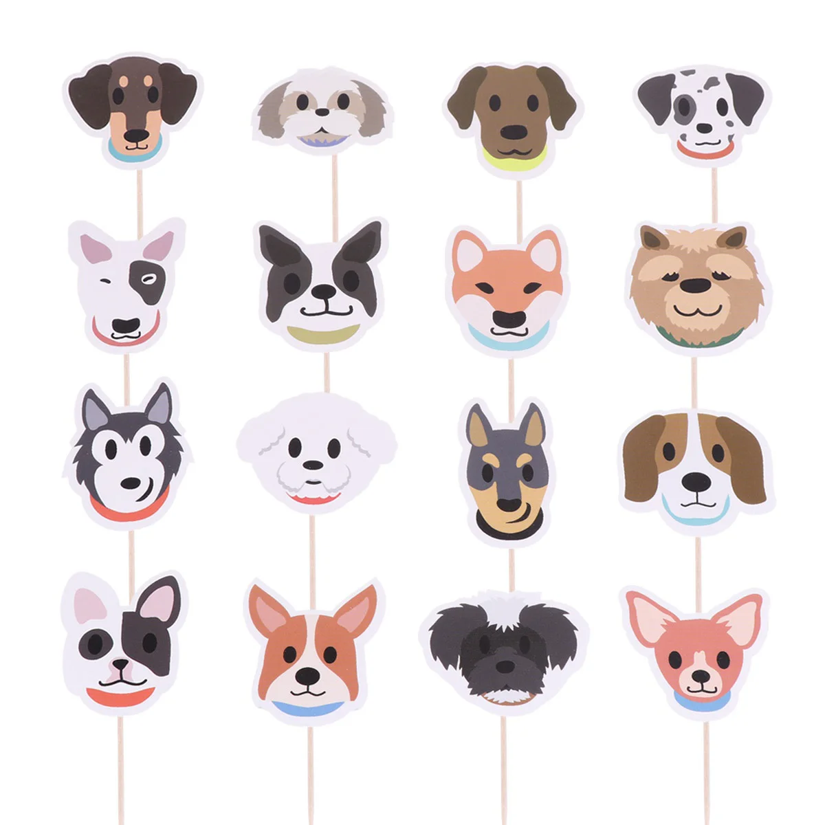 

Birthday Dog Party Decorations Shower Baby Topper Pet Picks Cake Cupcakeinsert Dessert Wedding Lovely Favors Paper