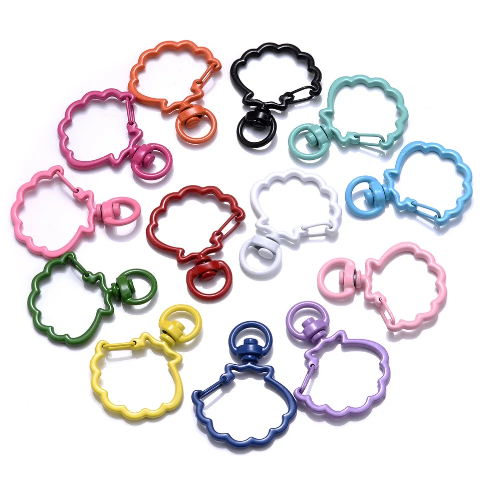 

Застежка для ключей в виде ракушки, 10 шт./лот, 30x40 мм