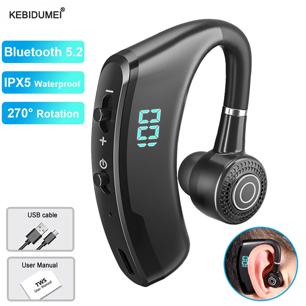 

Blutooth 5.2 Earphone Wireless Headphones HiFi Stereo Headset HD Mic Handsfree Sports Earbuds For Xiaomi iPhone Samsung Huawei