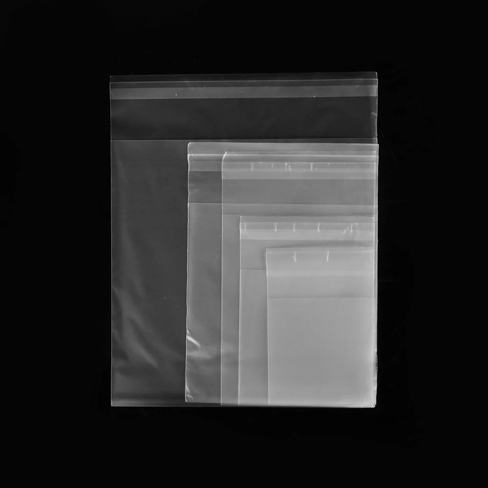 

100pcs Cookie Bags Transparent Matte Self Adhesive Biscuit Gift Snack Decoration Candy Package Pastry Tool Party Supplies