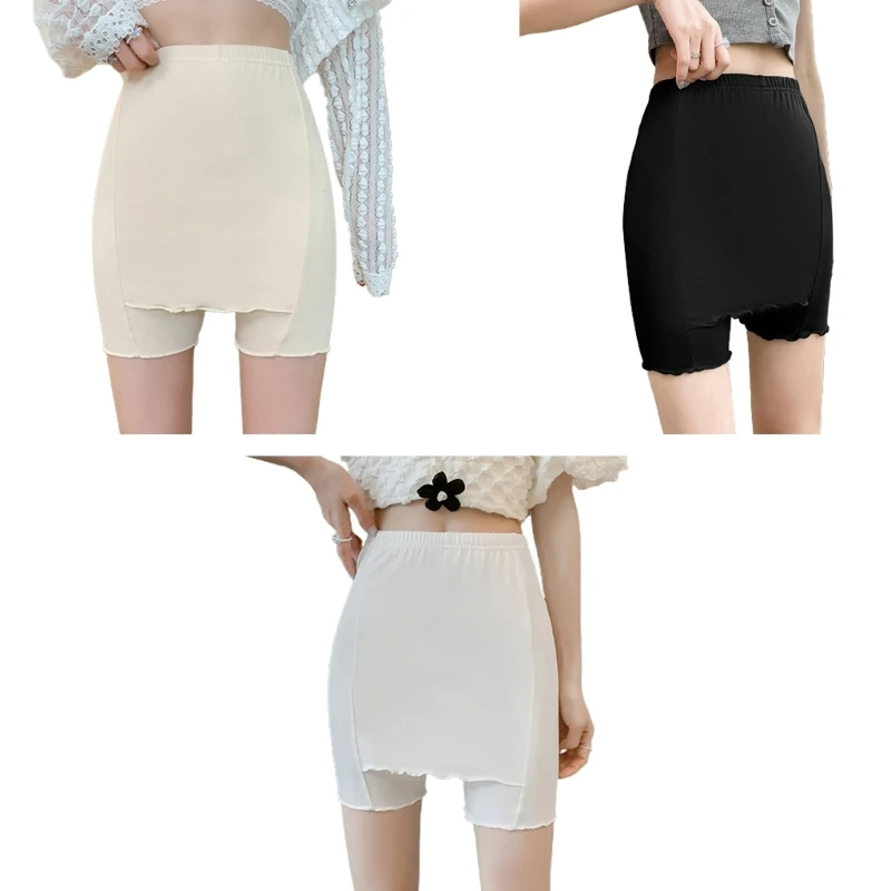 

Женские эластичные бесшовные шорты из вискозы, с высокой талией