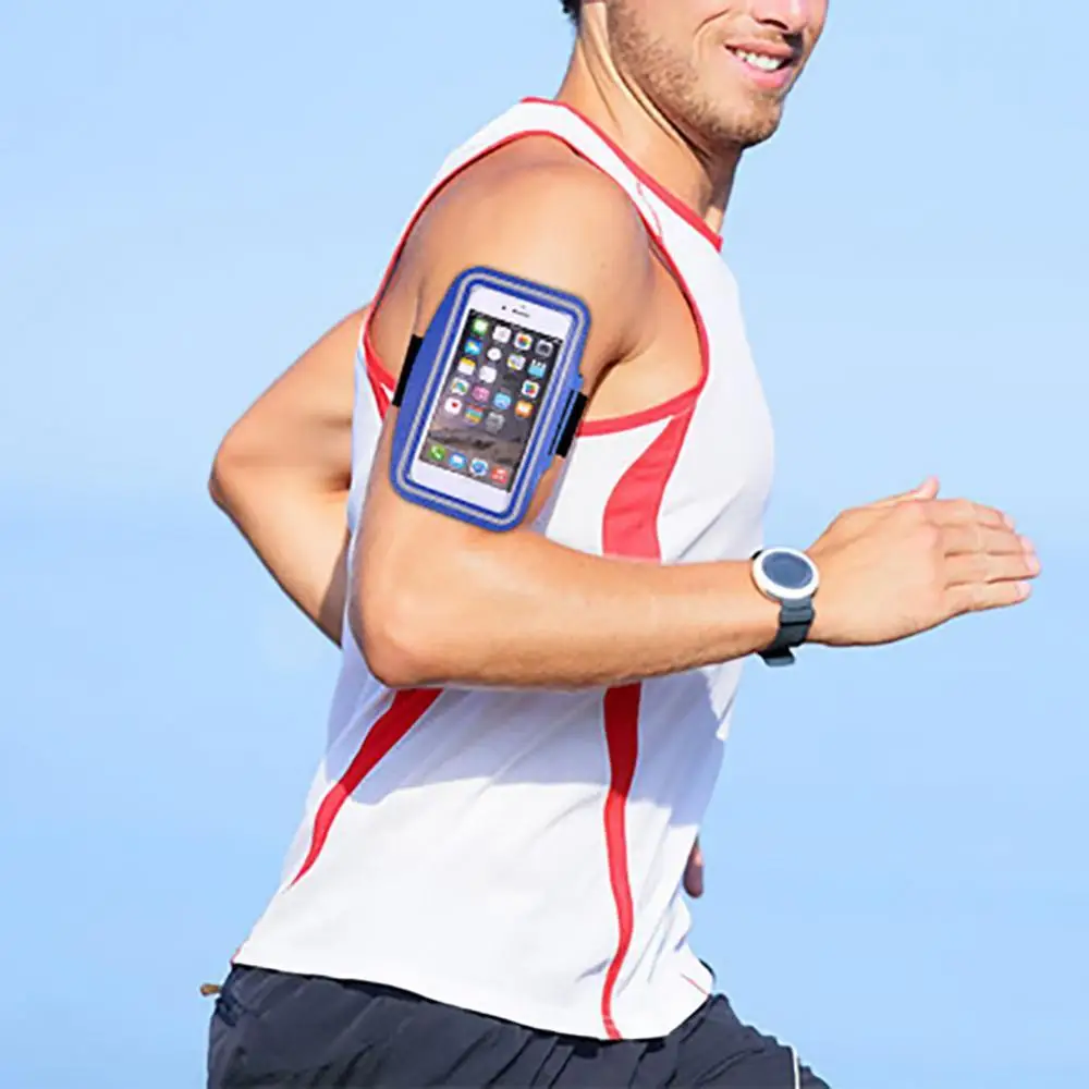 

Waterproof Arm Bag With Mobile Phone Bag Outdoor Running, Cycling Fitness Mobile Phone Storage For Phones Up To 6 Inch