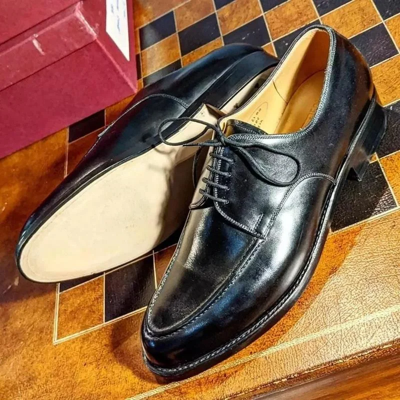 

PU Leather Lace Up Dress Men Shoes Classic 2021 New Solid Oxfords Derby Office Casual Business Shoes Office Comfortable KD352