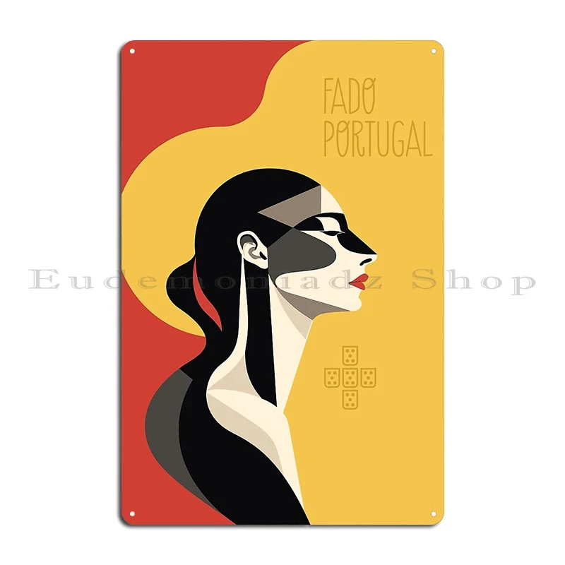 Fado Fadista Singer Artwork N%C2% Ba9 Португалия Металлическая табличка Таблички Ретро принт