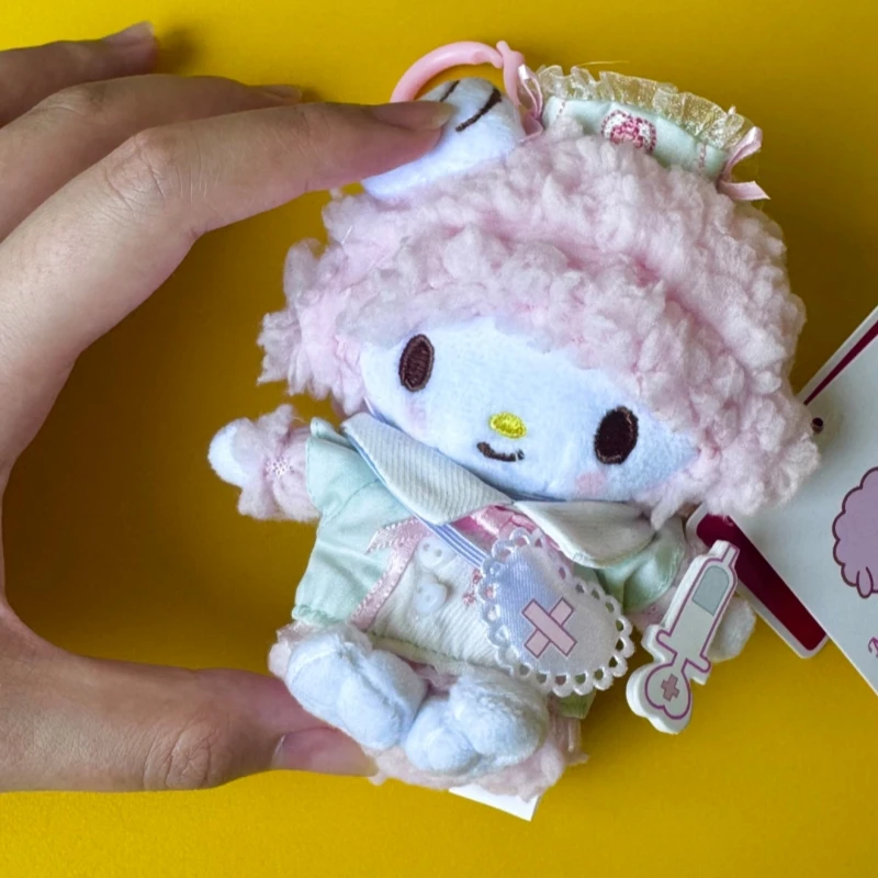 Фото Плюшевая игрушка Sanrio My Sweet Piano в костюме медсестры, брелок, милая плюшевая кукла-ягненок, аксессуар для сумки, декор, высокое качество, подарки для девочек №5