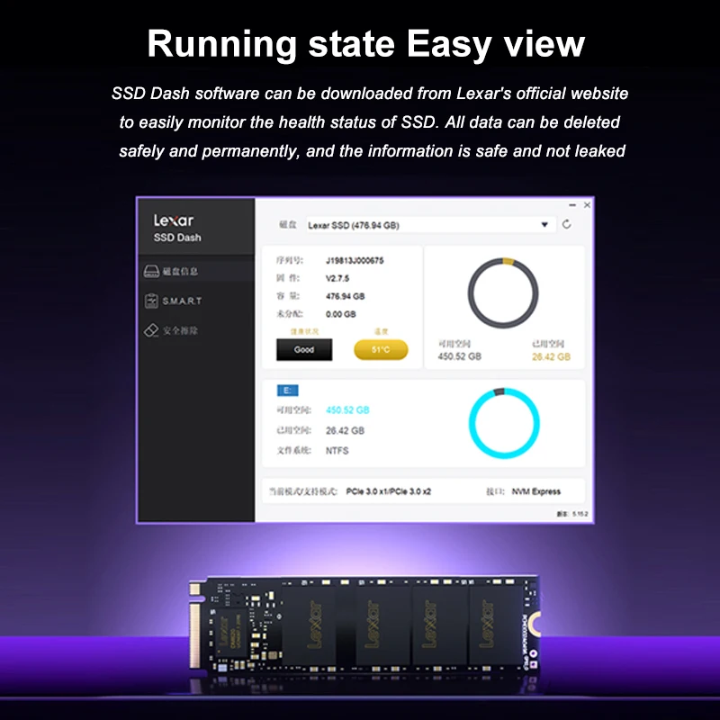 Твердотельный накопитель Lexar M2 NVMe NM620 SSD 2 ТБ M.2 PCIe 3 0x4 512 ГБ 256 | Компьютеры и офис