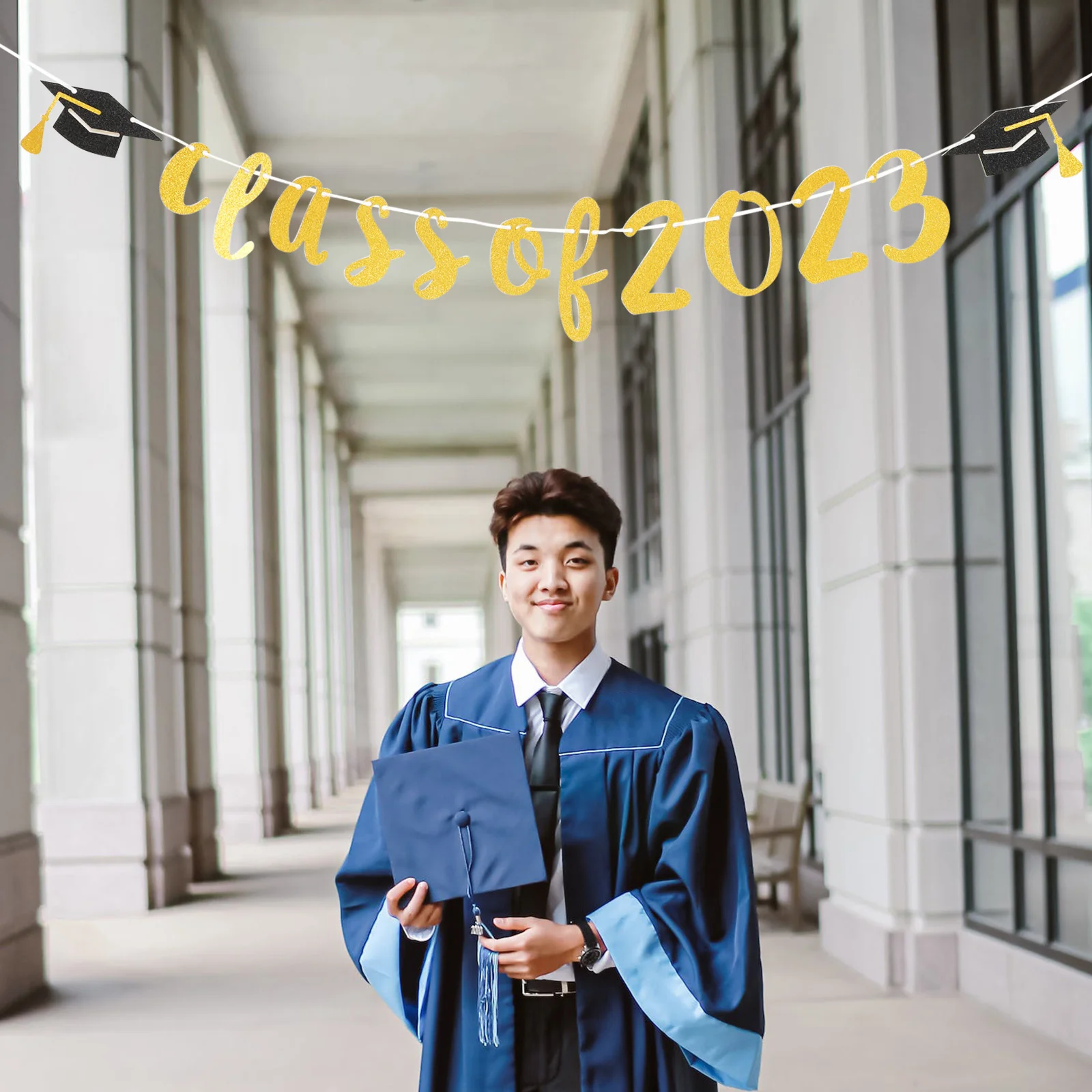 

Supplies Graduation Party Banners Layout Props Hanging Decor Senior Wall Ornament