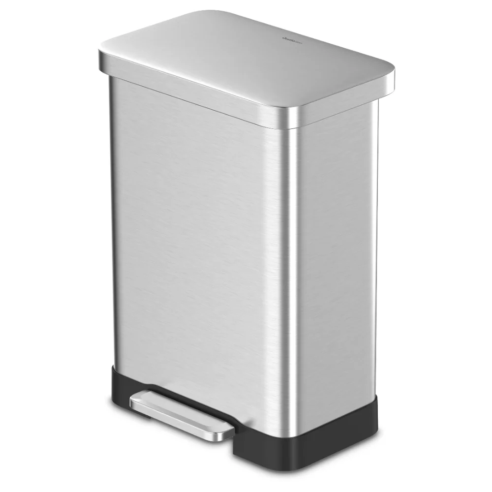 

20 Gallon Trash Can, Stainless Steel Step on Kitchen Trash Can, Stainless Steel Waste Bins