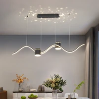 modern led chandelier with spot lamp for living room dining table coffee shop office use nordic led pendant chandelier lighting