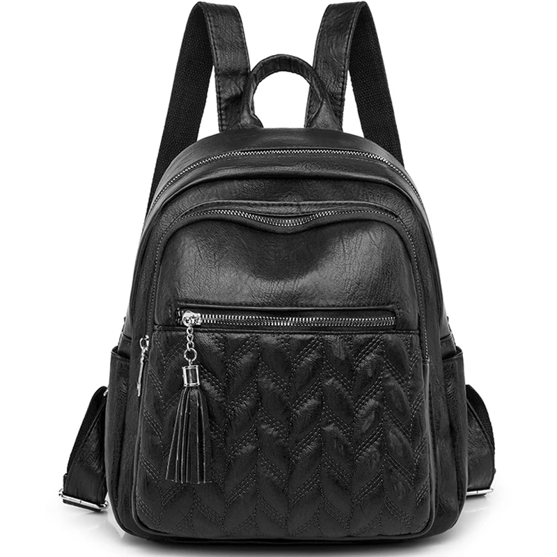 

Простой шитый дизайнерский рюкзак, роскошный женский брендовый рюкзак, Женская дорожная сумка высокого качества, новый школьный рюкзак