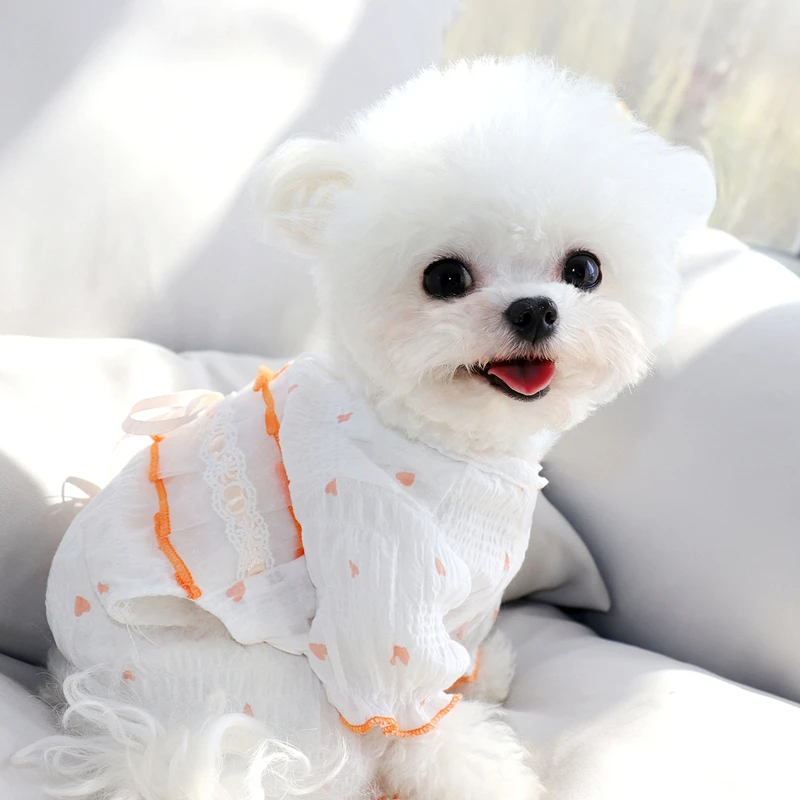 Puppy Summer Thin Style Four-legged Clothes Teddy Onesie Pomeranian Than Bear Pullover Pet Home Clothes XS-XL