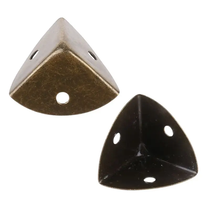 

Antique Metal Box Corner Protector Edge Safety Guard Cabinet Furniture Corner Metal Bumpers for Coffee Table Box Drop Shipping