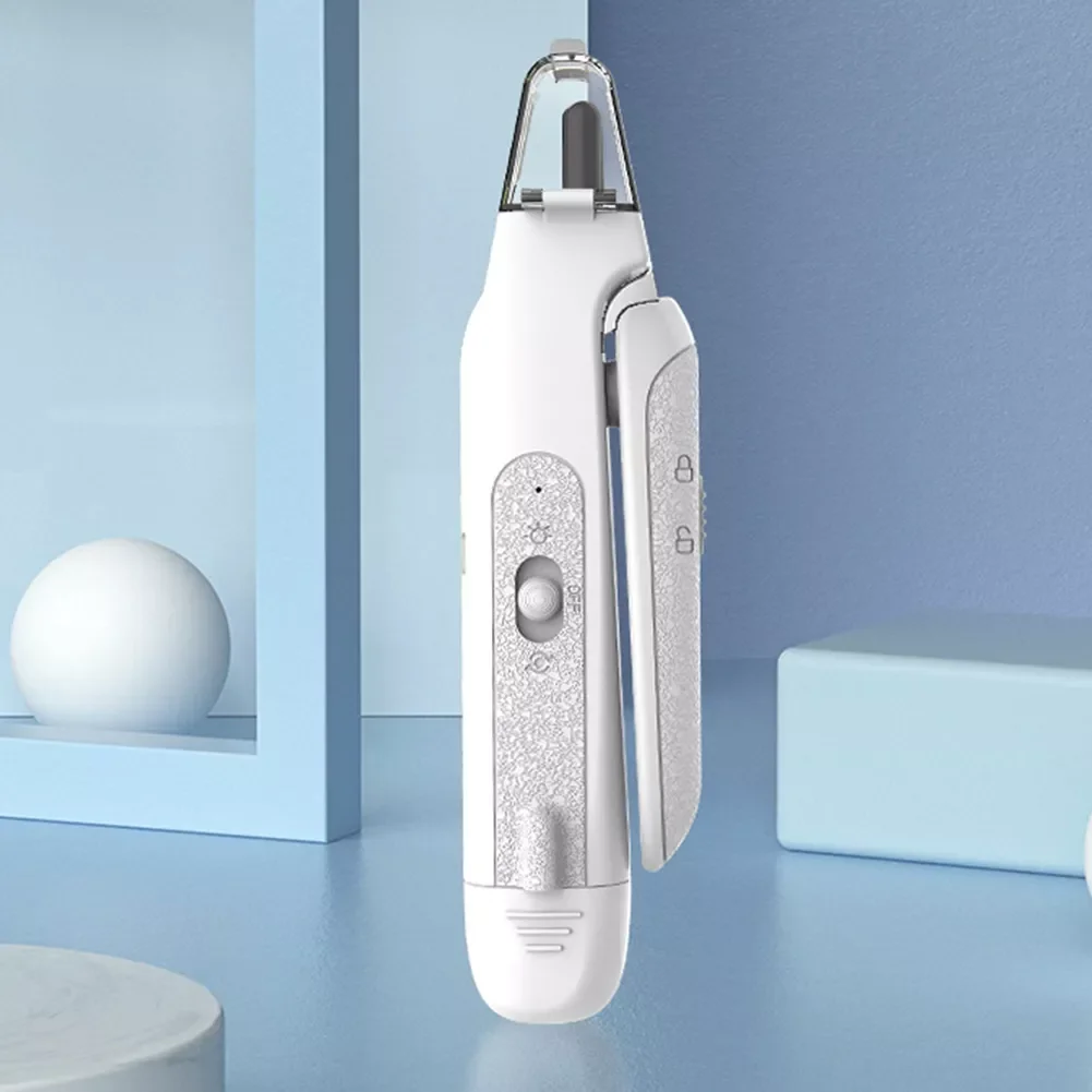 

2 LED Light Pet Nail Clipper Low Vibration Pet Cutter Nails Splash Prevention Mute USB Charging for Small Animals Grooming Tools