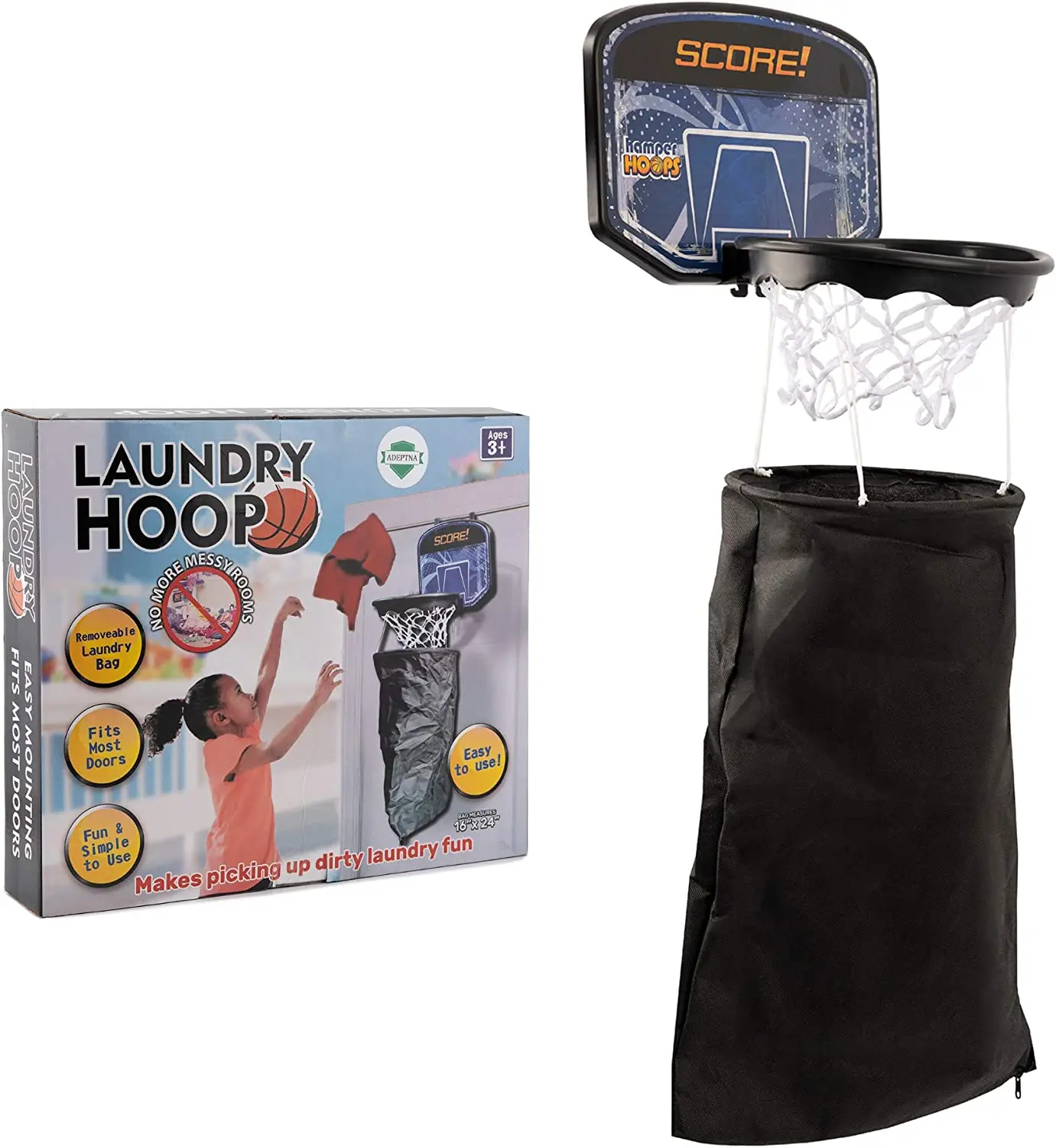 

Laundry basket Adeptna - Basketball basket shaped laundry basket and storage basket