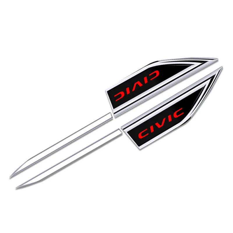 Фото Для Honda Mugen Power TYPE R Civic 10-го, 9-го, 8-го, 7-го поколений (2006-2010) Защитная наклейка на кузов автомобиля, боковой спойлер, эмблема. №3