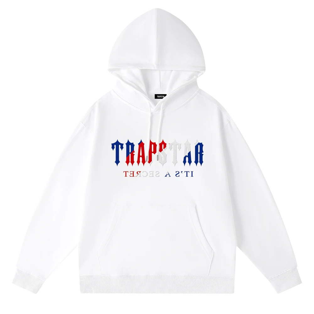 

TRAPSTAR Classic Casual Fashion Trend for Men and Women O-neck Long-sleeved Simple Street HIP-HOP100% Cotton Pullover