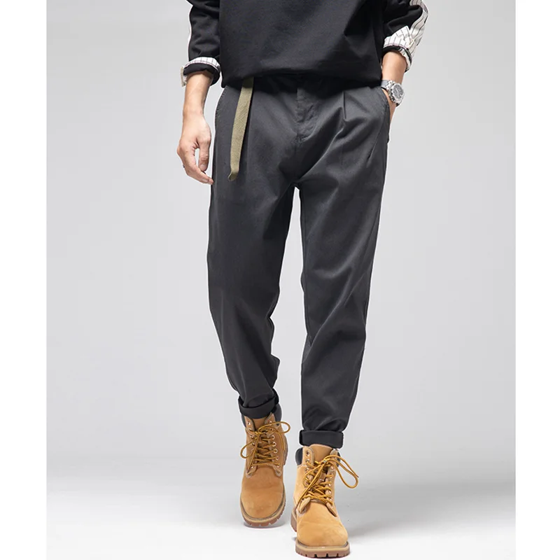 Streetwear Men Chaopai Loose Recreational Black Jeans Autumn and Winter New Pattern Fashion Straight Cylinder Trousers Female