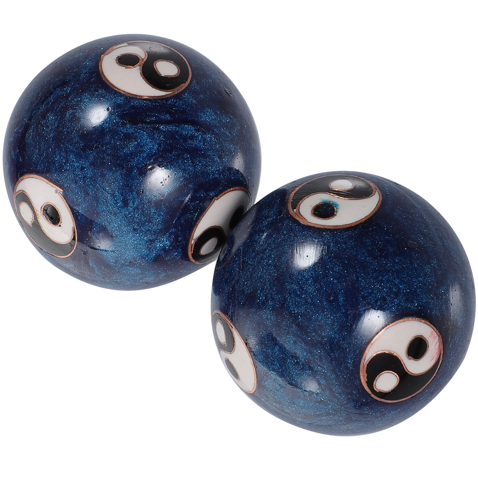 

Baoding Balls Yin- Yang Chinese Meditation Hand Tai Health Stress Relieve Finger Exercise with Case for Senior