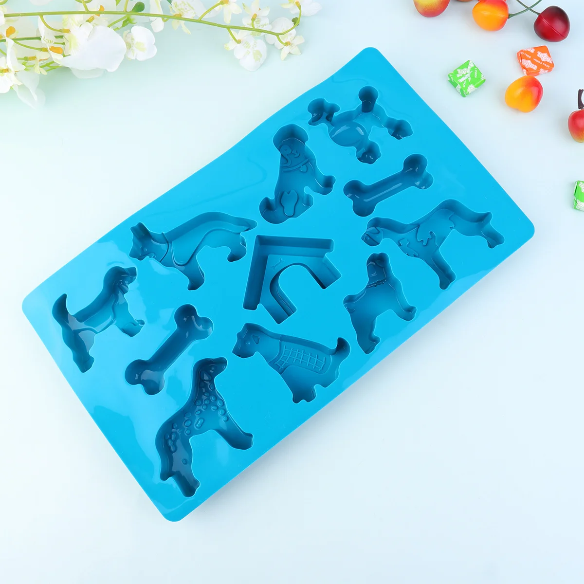 

Silicone Chocolate Molds Fondant Baking Doughnut Cake Candy Bar Pans Cube Paste Gum Border Pan Muffin Cookie 3D Pastry Tray Ice