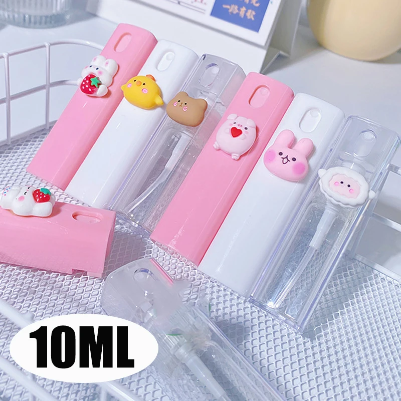 

10ml Refillable Bottles Transparent Peach Strawberry Plastic Perfume Atomizer Mini Empty Spray Bottle Portable Travel Accessory