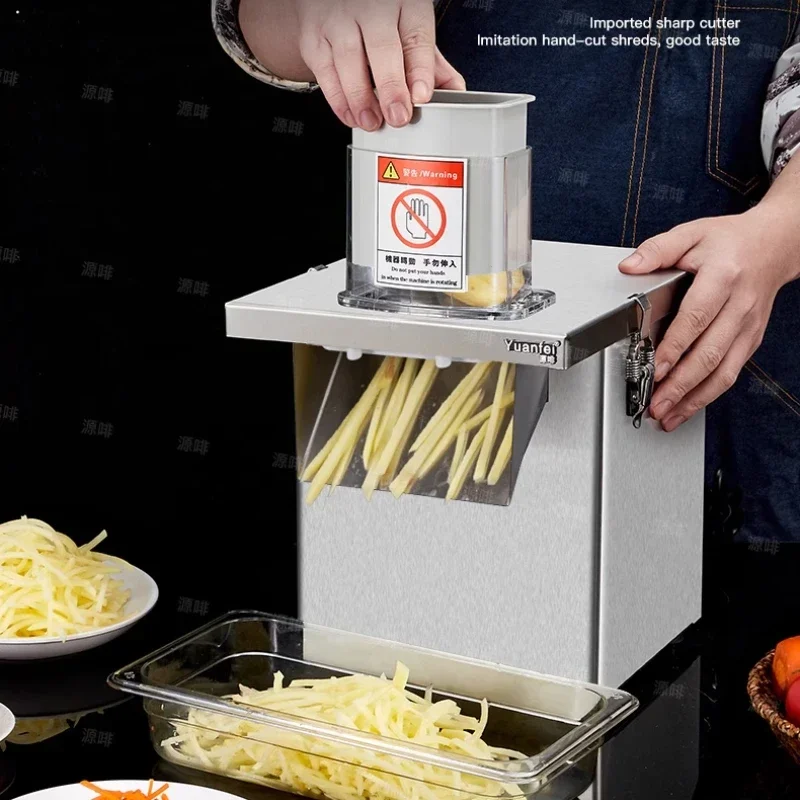 Фото Полностью автоматический многофункциональный кубик из нержавеющей стали, овощерезка, электрический коммерческий кубик №5