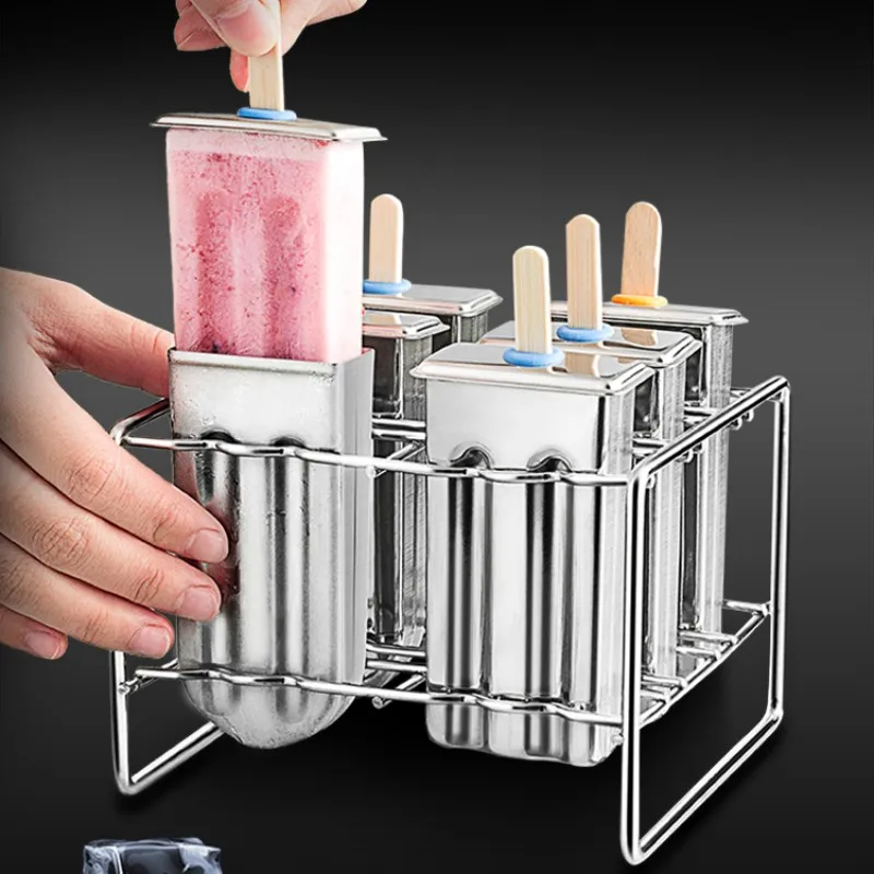 

Форма для мороженого из нержавеющей стали, 304, большой набор, форма кубика льда, модель фруктового льда, детские формы, кухонные инструменты