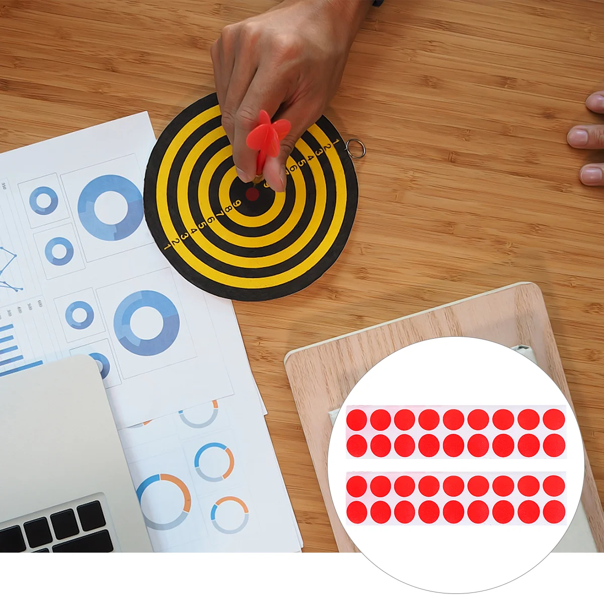 

900 шт. уплотнительные наклейки в горошек, красные наклейки в горошек, наклейки на открытом воздухе, наклейки для стрельбы, мишени, съемные на...