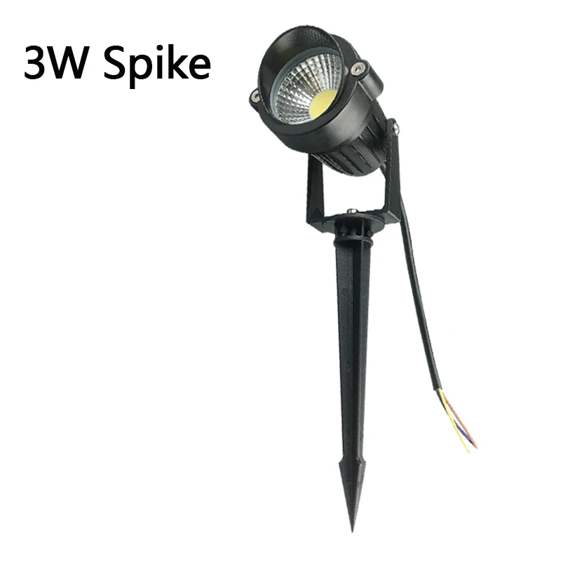 

Уличный садовый ландшафтный светильник, 3 Вт, 5 Вт, 10 Вт, 110 В переменного тока, в, 12 В постоянного тока, светодиодная лампа для газона, COB, водонепроницаемый светодиодный светильник, освещение для сада