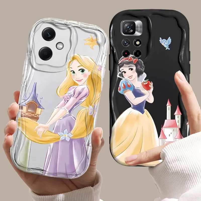 Аксессуары для Redmi Note 13 12 11 Pro Plus 10 9 9S 13C A1 A2 12S 11S кудрявый волнистый чехол снежный