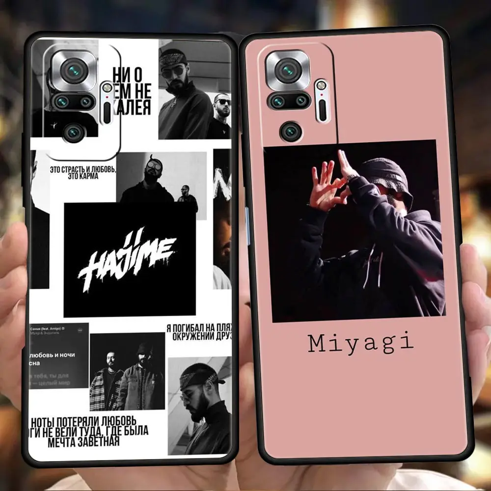 

Hajime MiyaGi Andy Phone Case For Redmi Note 10 11 Pro K40 Gaming 7 8 8T 9 8A 9A 9C Note 9S 11T 9T Pro Soft Shockproof Shell TPU