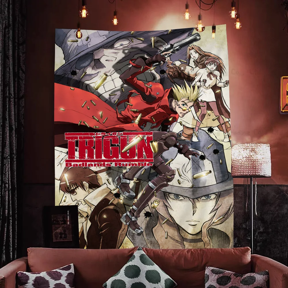 Аниме Trigun Hippie Настенные гобелены Богемные настенные Мандала INS Домашний декор