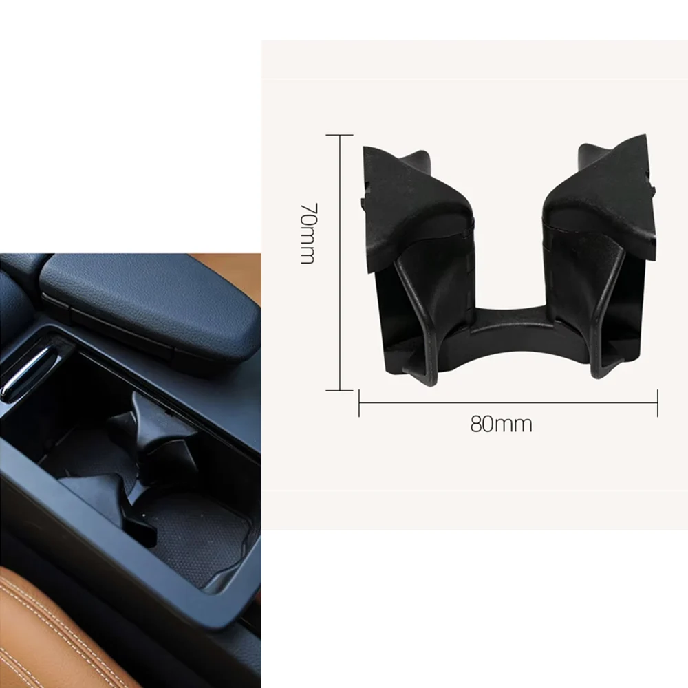 Фото Держатель для напитков для Mercedes Benz C/E W204 W212 W207 2008-2015, центральный подлокотник, подстаканник, 2046802391, черный, красный №1