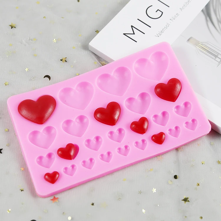 

DIY size love silicone mold chocolate dessert decoration fondant cake Valentine's Day love P1478