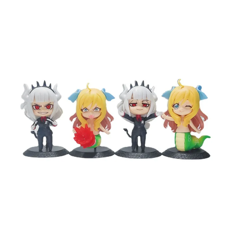 

4Pcs/Set Dropkick on My Devil Anime Figure Jashin-chan/Lucifer Action Figure Collection Model Doll Toys