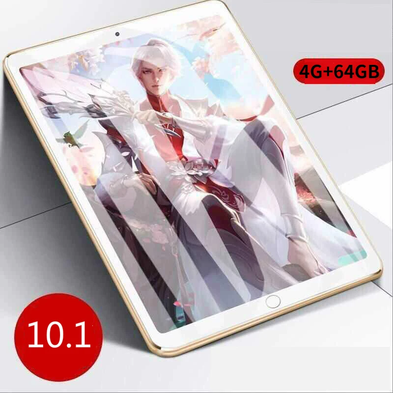 2023 New 10.1 Inch 4G+64GB Tablet PC Deca Core Android 9.0 OS 4G-LTE 8 Core 5.0MP S GPS Tablets Kids Tablet for Gift