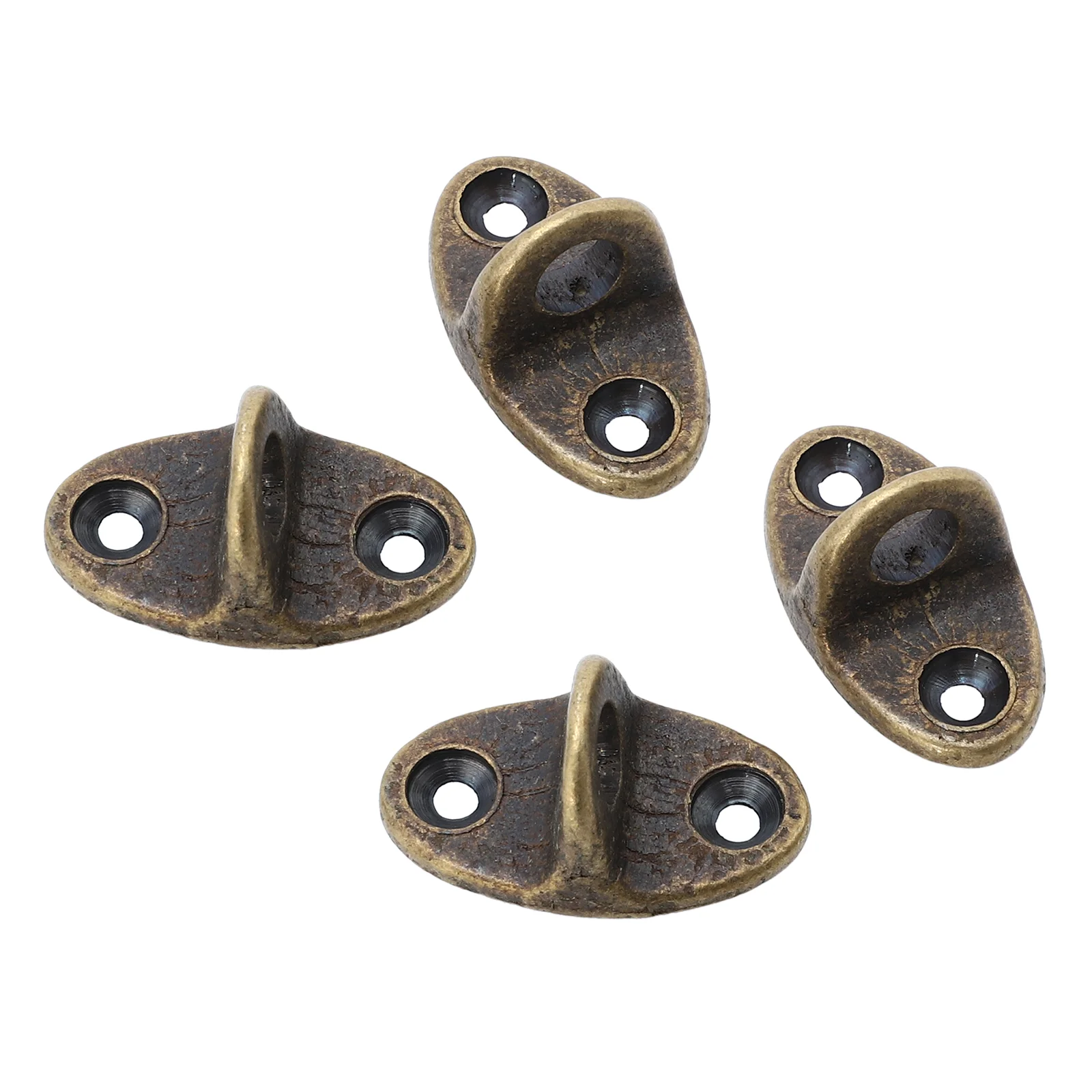 

4pcs Screw- in Wall Hook String Lights Screw Hooks U Hooks Ceiling Hook Pad Eye Plate Windproof Hook Base